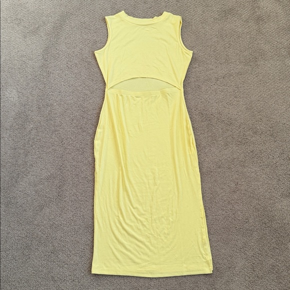 D142 Uusollecy Women’s Cutout Side Slit Bodycon Midi Dress - Size: Large - Picture 4 of 8